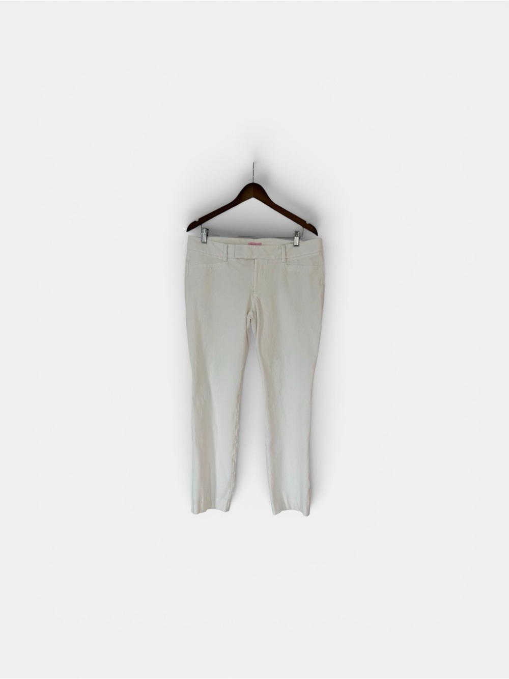 Lilly Pulitzer White Casual Pants with Pink Label